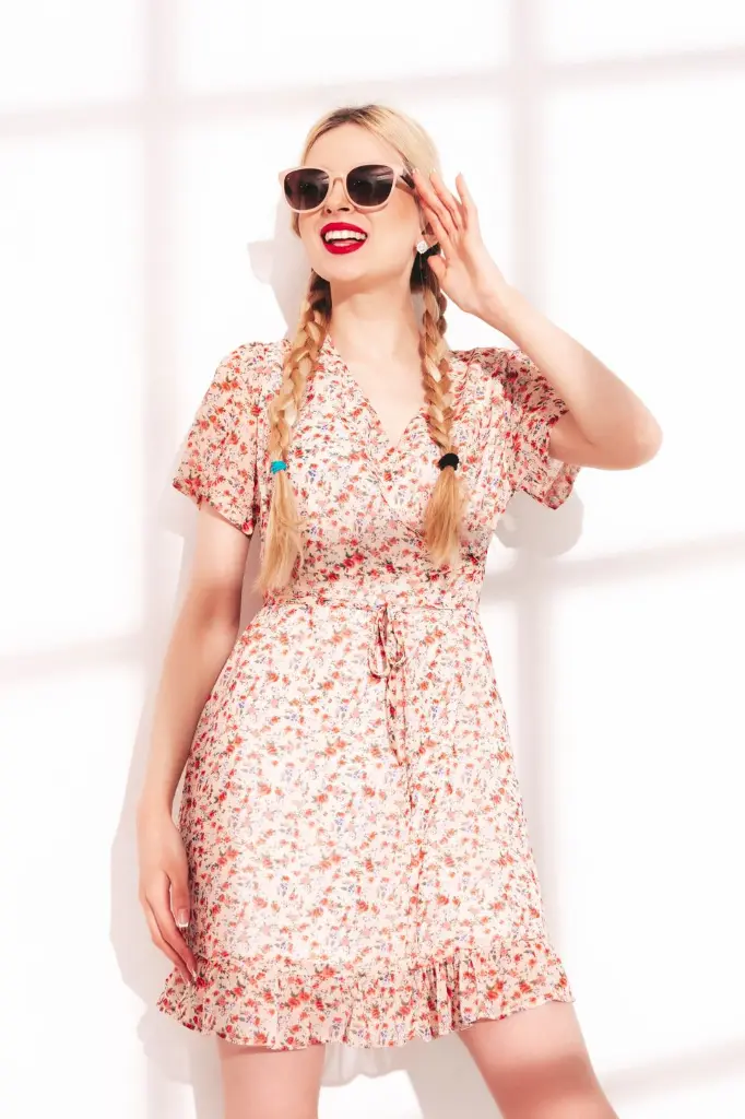Floral Smocked Waist Mini Dress