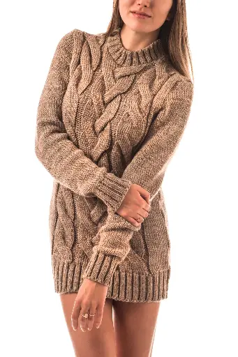 Cable Knit Sweater Dress